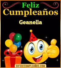 Gif de Feliz Cumpleaños Geanella